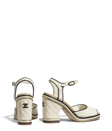 chanel ivory sandals|chanel sandals real real.